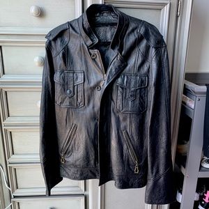 Monarchy mens leather jacket